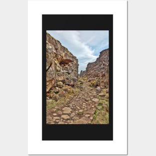 Rugged Rift Valley Trail - Thingvellir Posters and Art